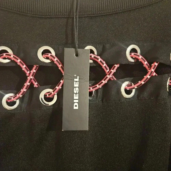 Diesel Grommet Sweatshirt Dress NWT - Picture 4 of 5